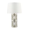 Lampa stołowa Arabella 1 źródło światła postarzane srebro biały abażur GN-ARABELLA-TL-S ELSTEAD LIGHTING
