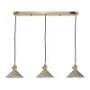 Mosiądzowana Lampa Wisząca Vintage Ciemnoszare Klosze HADANO HAD3640-06 DAR LIGHTING