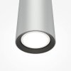 Lampa wisząca minimalistyczna aluminium srebrna nad stół do jadalni do salonu tuba Pro Focus Maytoni MOD161PL-01CM1