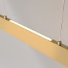Minimalistyczna nowoczesna lampa wisząca LED listwa metalowa złota regulacja wysokości Step MAYTONI P010PL-L30G3K