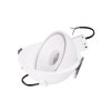 Lampa wpustowa oprawa podtynkowa minimalistyczna okrągła regulowana biała aluminiowa Vector H0139 MAXLIGHT 