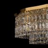 Kryształowy Złoty Plafon Glamour DUNE DIA005CL-06G MAYTONI Złota Lampa Sufitowa Kryształ