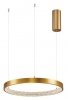 LAMPA WISZĄCA LED W KSZTAŁCIE OKRĘGU 40cm NOWOCZESNA LAMPA KOŁO ANYCZNY MOSIĄDZ MORON LE41704 LUCES EXCLUSIVAS