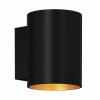 91061-N SOLA WL ROUND  KINKIET CZARNO-ZŁOTY/BLACK-GOLD