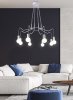 Biała lampa wisząca nad wyspę stół w stylu loft BASSO 38-71040 Candellux