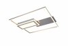 Srebrny Kwadratowy plafon sufitowy LED 32W Spiro RL R67862907