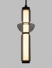 Minimalistyczna lampa wisząca LED szklana tuba szara uniwersalna klasyczna możliwość ściemniania GLORICA LE45190 Luces Exclusivas