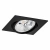 Nowoczesna minimalistyczna lampa sufitowa oprawa podtynkowa wpuszczana oczko czarny OLIMP PLUS 4746 Argon 