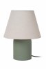 Nowoczesna ceramiczna lampka stołowa abażurowa MACIA 06527/01/33 LUCIDE