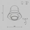 Biała Nowoczesna Oprawa Wpuszczana Downlight HIDDEN Maytoni DL095-01-10W3K-W LED 10W