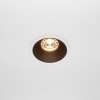 Lampa wpuszczana w sufit minimalistyczna aluminium biało-czarna okrągła Alfa LED MAYTONI DL043-01-15W2.7K-RD-WB-DE