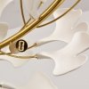  Dekoracyjna nowoczesna biała lampa wisząca ceramiczne listki 7 źródeł światła podłużna designerska boho BOTANIKA XY080P-120 Step Into Design