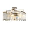 Kryształowy Kwadratowy Żyrandol Aries Elstead Lighting ARIES-4P-L Szklana Glamour