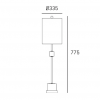 Minimalistyczna Lampka Stołowa Glamour BARI T01040BR-WH COSMO LIGHT