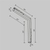 Ścieżka świetlna listwa LED do szynoprzewodu magnetycznego aluminium czarny Basis MAYTONI TR102-24W3K-B-1