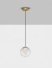 Dekoracyjna złota lampa wisząca LED szklana kula HUALMAY LE44832 Luces Exlusivas