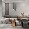 Lampa wisząca sopel LED aluminium czarna regulacja wysokości nad stół dekoracyjna Cascade MAYTONI MOD132PL-L30BK
