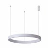 Biała Nowoczesna Okrągła Lampa Wisząca LED BRASCO DOWN PND-56215-060RPP-WH-3KS4K-TRDIMM ITALUX