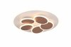Designerska Lampa Sufitowa plafon LED 35W MANDALA TRIO 653210676 szara pilot w zestawie