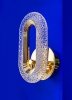 Złoty Kinkiet Ścienny Glamour LED Elementy Kryształowe JEWEL MSE010100319 MOOSEE