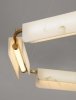 Marmurowa Lampa Wisząca Salonowa w Stylu Art Deco MAIRANA LE44617