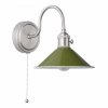 Chrom Kinkiet Ścienny Vintage Zielony Klosz HADANO HAD0761-07 DAR LIGHTING