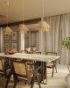 Lampa Wisząca Boho Pleciony Klosz AMALFI P0578 MAXLIGHT