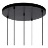Nowoczesna Lampa Wisząca Czarna Szklane Klosze JOANET 45494/15/65 LUCIDE
