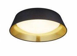 Czarno-złoty plafon LED okrągły klasyczny nowoczesny do salonu do kuchni PONTS R62871879 RL