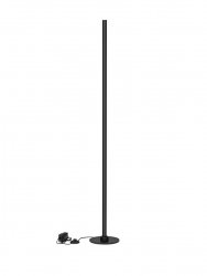 Dekoracyjna lampa podłogowa tuba czarna designerska na moduł świetlny minimalistyczna Luces Exclusivas