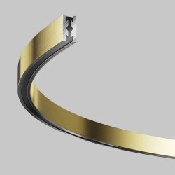 Natynkowy/zwieszany szynoprzewód do systemu magnetycznego aluminium mosiądz półokrągły Busbar trunkings Flarity MAYTONI TRX154-SR-D650-BS