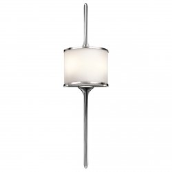 Minimalistyczny Elegancki kinkiet Mona KL-MONA-L-PC Kichler Polerowany chrom