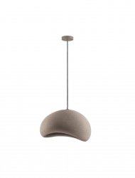 Nowoczesna brązowa lampa wisząca półokrągły klosz minimalistyczna uniwersalna możliwość ściemniania PALINZA LE45324 Luces Exclusivas