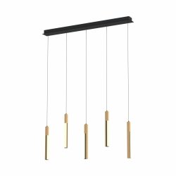 MD4768-5-3BMT ELIOT LAMPA WISZĄCA CZARNA-DREWNO/BLACK-WOOD