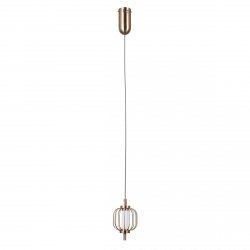 Złota lampa wisząca nowoczesna Pedro Italux PND-34405-1-HBR