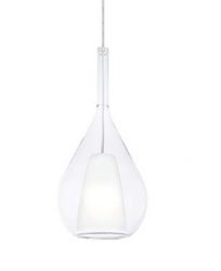 Szklana transparentna lampa wisząca nowoczesna designerska salonowa dekoracyjna Kalique sp1-3 d18 360072 Ideal Lux 