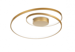 Lampa sufitowa LED okrągła złota minimalistyczna klasyczna Oz pl on-off 4000k 342337 IDEAL LUX 