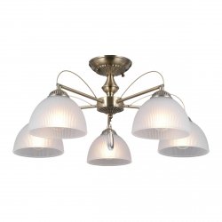 Żyrandol antyczny mosiądz MORETI PND-40623-5-AB Italux