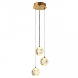 Lampa wisząca kule złote Glamour Brillant LED CCT LP-3303/3P GD Light Prestige