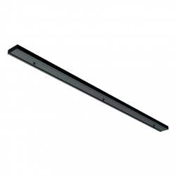 Czarna prostokątna podsufitka natynkowa wąska 150cm max 12 lamp do systemu CAMELEON CAMELEON CANOPY B 1500 BLACK II 8558 Nowodvorski Lighting