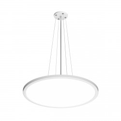 Nowoczesna Lampa Wisząca LED 36W MANITO ITALUX Biała Okrągła 
