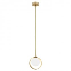 Designerska Lampa Wisząca Złota SATURNIA 8257 ARGON