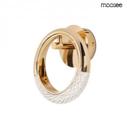 Złoty Kinkiet Ścienny LED Kryształowy Glamour HELIOS MSE010100320 MOOSEE