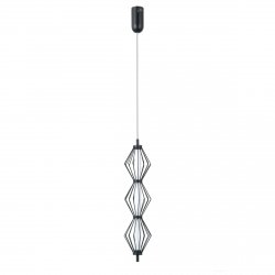 Czarna lampa wisząca nowoczesna stożek led Sevil Italux PND-34403-3V-BK