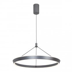 Szara okrągła lampa wisząca nowoczesna Ottana PND-64739-M-GR jadalniana nad stół LED 30W 3000K/4000K/6000K