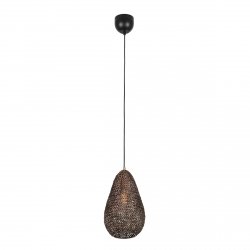 Designerska Lampa Wisząca Ziva Trio Metalowy Klosz Złota