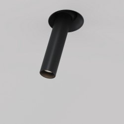  Lampa wbudowana w sufit spot nowoczesna klasyczna regulowana tuba aluminium czarna Focus T MAYTONI C140TRS-L200-7W3K-B