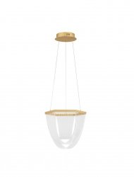 Lampa wisząca LED złota designerska nowoczesna możliwość ściemniania ZARLINO LE45391 Luces Exclusivas