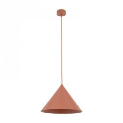 Lampa wisząca w ceglanym kolorze stożkowy klosz do minimalistycznych i klasycznych wnętrz CONO L 10065 TK-LIGHTING