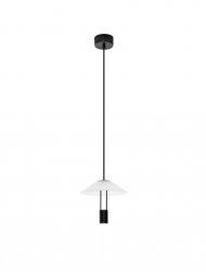Nowoczesna Designerska Lampa Wisząca LED Biały Szklany Kosz